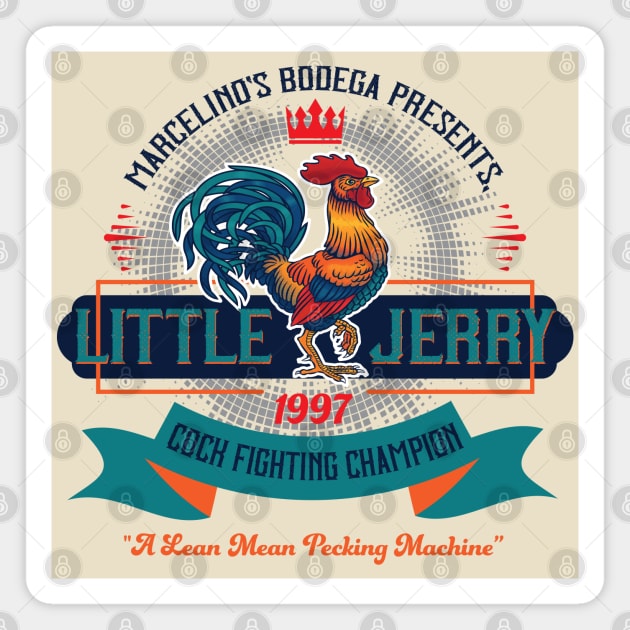 Little Jerry 1997 Cockfighting Champ Lts Magnet by Alema Art